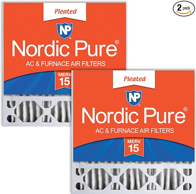Nordic Pure 20x20x5 Honeywell/Lennox Replacement MERV 15 Air Filters 2 Pack by NordicPure
