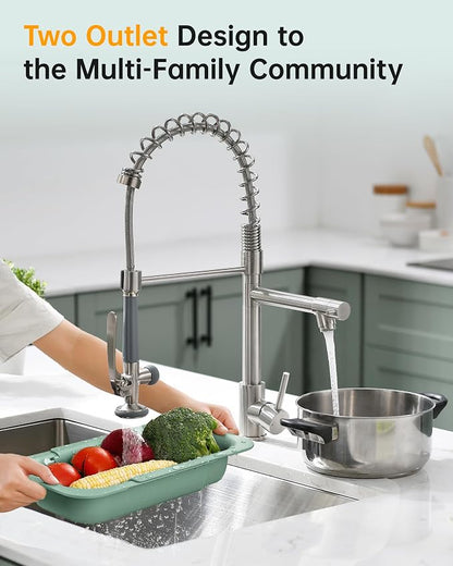 Fapully Commercial Pull Down Kitchen Sink Faucet - Image 3