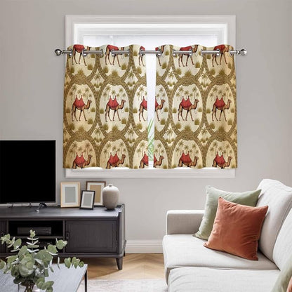 2 Panel Kitchen Cafe Curtains, Window Decor Tier Curtains - Image 5