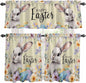 Happy Easter Kitchen Curtains Set 3 Piece by Unknown