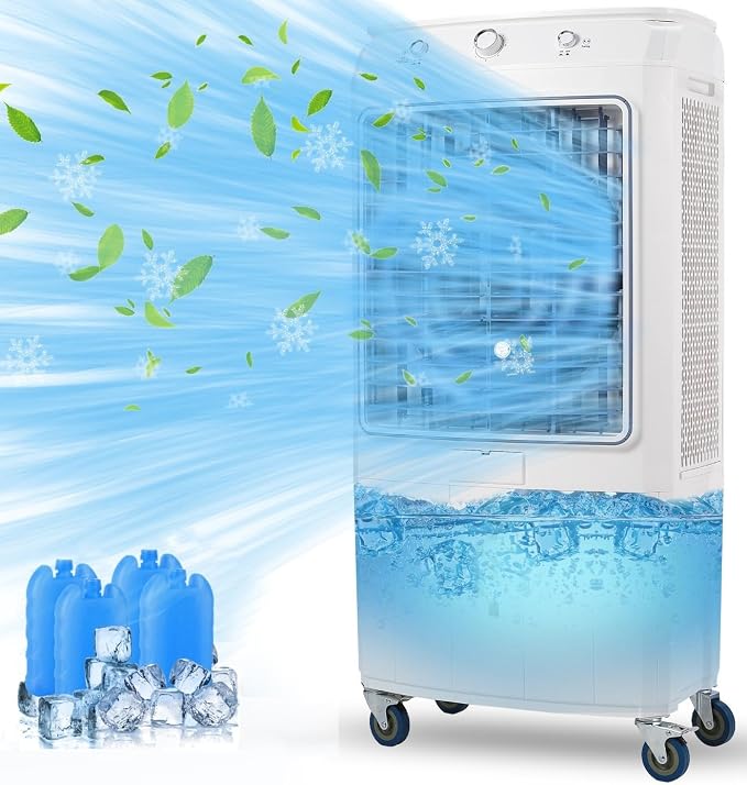 GarveeHome 4100 CFM Evaporative Air Cooler, Swamp Cooler by GarveeHome