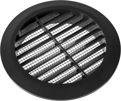 Black 4" Inch Round Ventilation Grille - Image 3