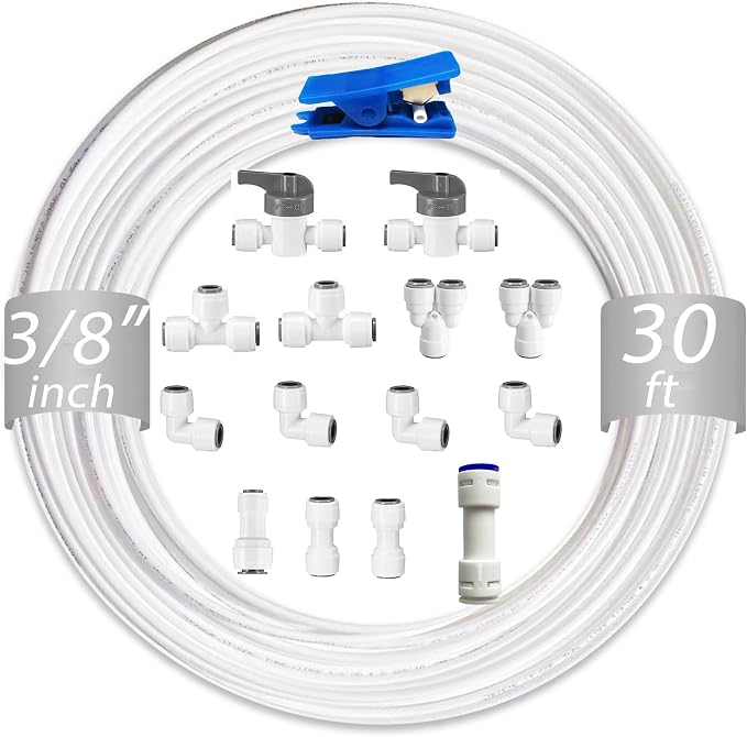 NSF 3/8" inch Water Line Tubing and Push to Connect Fittings by Unknown