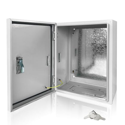 Electrical Box 16 x 12 x 6 Inch Indoor Outdoor Electrical Enclosure Box Steel by Fsehyue