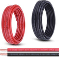 Shirbly 8 Gauge Battery Cable, 30FT Red + 30FT Black 8 AWG Pure Copper Wire Welding Cable, for Automotive, Battery, Solar and Generator, Standard USA OFC Wire