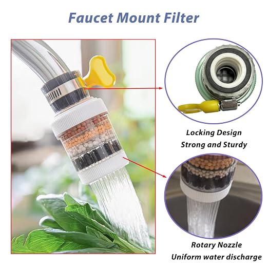 4 Pack Faucet Mount Filters, Faucet Water Filter - Image 3