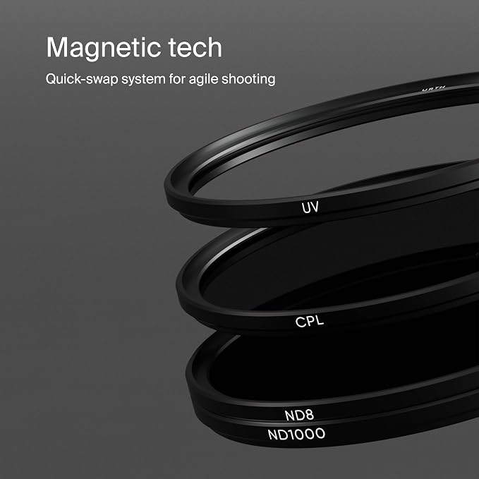 Urth 62mm 4-in-1 Magnetic Lens Filter Kit -UV, Neutral Density ND8, Ultra-Slim - Image 4