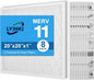20x20x1 MERV 11 Air Filter, Quality AC/HVAC Furnace Filter，2 Reusable ABS Frame by LYJHKJ