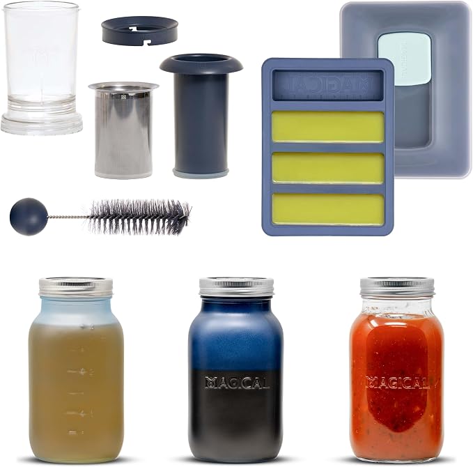 Magical Butter Infusion Bundle – Includes Filter Press, Butter Tray & 3 Mason by MagicalButter