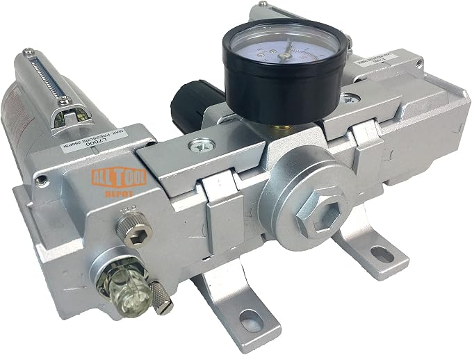 3/4" NPT HEAVY DUTY Compressed Air In Line Filter Regulator Lubricator Oiler - Image 3