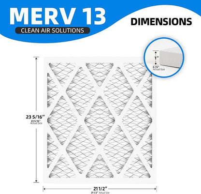 21 1/2x23 5/16x1 Air Filter, MPR 1900 & FPR 10, MERV 13 Pleated Air Filter - Image 3