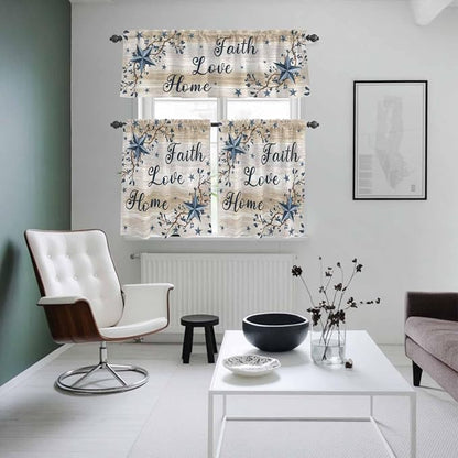 Vintage Country Kitchen Curtains Set 3 Piece - Image 8