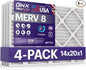 BNX TruFilter 14x20x1 Air Filter MERV 8 by BNX