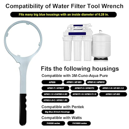 Whole House Water Filter Wrench 6.29 in, Compatible - Image 4