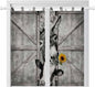 Funny Farm Animals Bathroom Curtains 63 Inch Length, Window Curtains Tab Top by Unknown