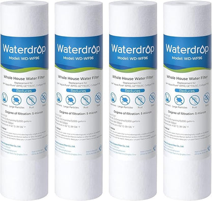 Waterdrop 5 Micron 10" x 2.5" Whole House Water Filter Replacement Cartridge by Waterdrop