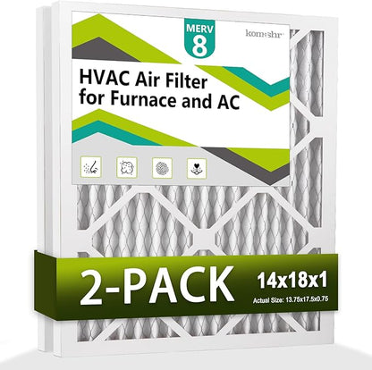 14x18x1 Air Filter MERV 8, HVAC/Furnace AC Filter Replacement, Dust by Komashr