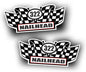2X Engine Window Air Cleaner Sticker Decal, 322 Nailhead by Solar+Graphics+USA