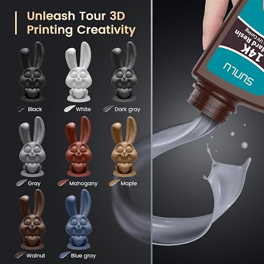 SUNLU 14K High Precision 3D Printer Resin 2KG, Standard 3D Printing Resin - Image 5