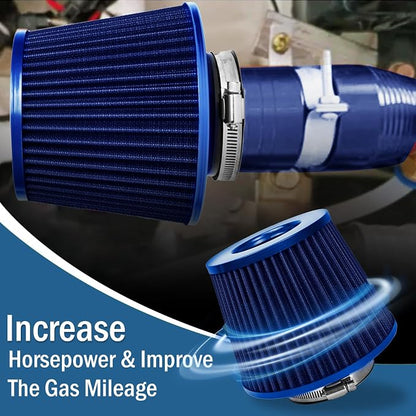 Universal Clamp-On Air Intake Filter, High Performance, Washable Filter - Image 6