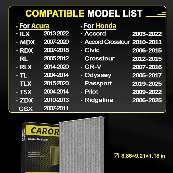 Cabin Air Filter w/Activated Carbon - Image 2