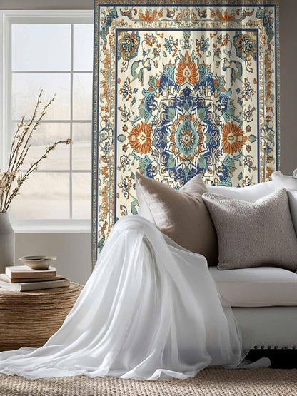 Sheer Curtains 63 Inch Length, Southwest Farmhouse Semi Sheer Curtains Light - Image 4