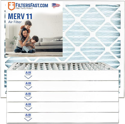 Filters Fast 18x24x2 Pleated Air Filter Merv 11, 2 AC Furnace Air Filters by FiltersFast