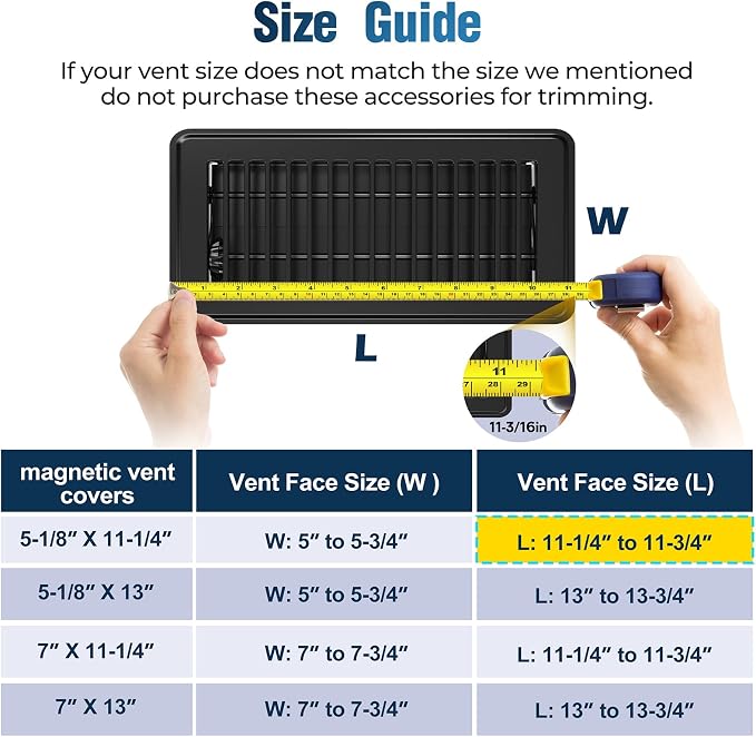 Magnetic Vent Covers with Vent Screen 7x11.3 Inch, Ceiling Air Vents to Block - Image 6