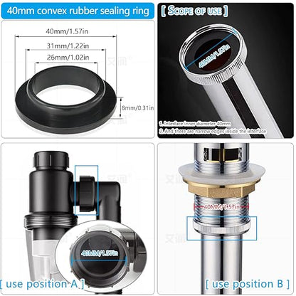 4PCS 40mm Silicone Sealing Gaskets - Image 2