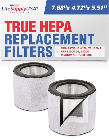 True HEPA + Carbon + Pre-Filter Replacement by LifeSupplyUSA