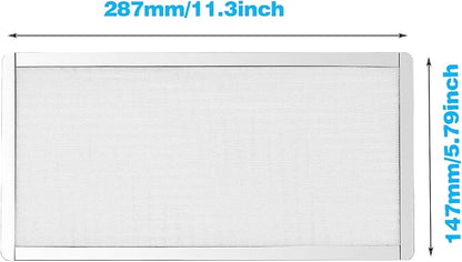 287mm 140mm x 2 PC Fan Dust Mesh Filter 11.3inch x 5.79inch PVC Computer PC - Image 4