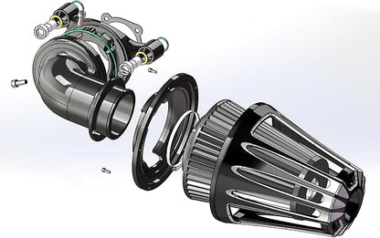Big Sucker cone Air filter intake by ForHarleyAccessories