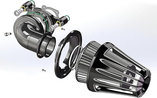 Big Sucker cone Air filter intake by ForHarleyAccessories