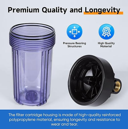 PUREPLUS 2-Stage Whole House Water Filtration System, Iron/Manganese, Taste & - Image 6