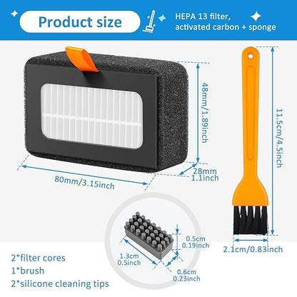 2 Pcs P1S HEPA Filter for Bamboo Lab, 13 Activated Carbon Combo Air Filters - Image 4