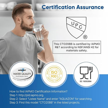 PUREPLUS 5 Micron 4.5"x 10" Whole House Water Filter Cartridge Combo Kit - Image 6