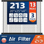 3 Pack 213 Replacement Air Filter, MERV 13, Actual Size: 20.47"x25.6"x3.94" by UNIREACH
