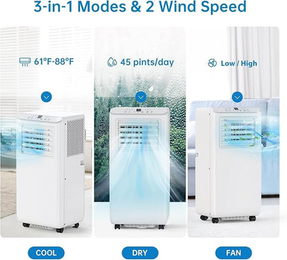 8000 BTUs Portable Air Conditioner - Image 3