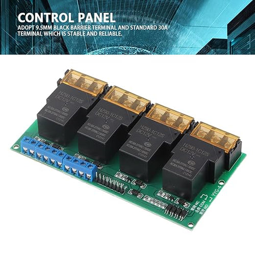 30A 4 Channel Relay Module Expansion Board for DSP AVR ARM (12VDC)
