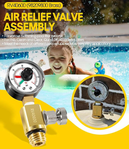 98209800 High Flow Manual Relief Valve/Air Relief Manual Valve Assembly - Image 2