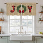 Red Green Christmas Kitchen Tier Curtains 24 Inch Long 2 Panel Set, Rod Pocket by Unknown
