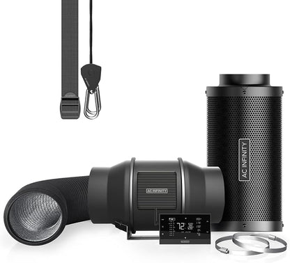 AC Infinity Air Filtration PRO Kit 6”, AI Controller by ACInfinity