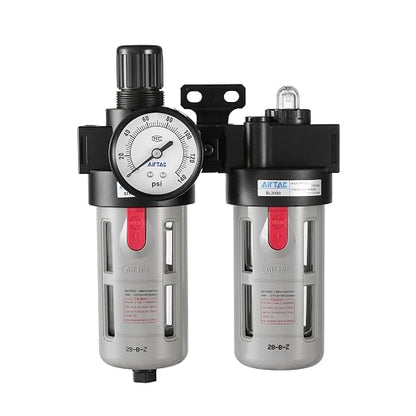 Compressed Air Filter Regulator Lubricator Combo Airtac BFC4000 1/2''NPT 0-140 by Unknown