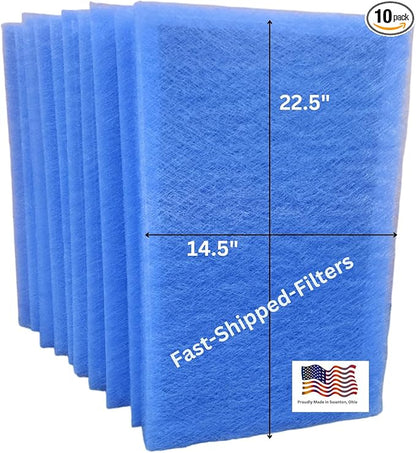 Fast-Shipped-Filters 10 Pack 16x25 Replacement Filter Pads Designed to Fit by Unknown