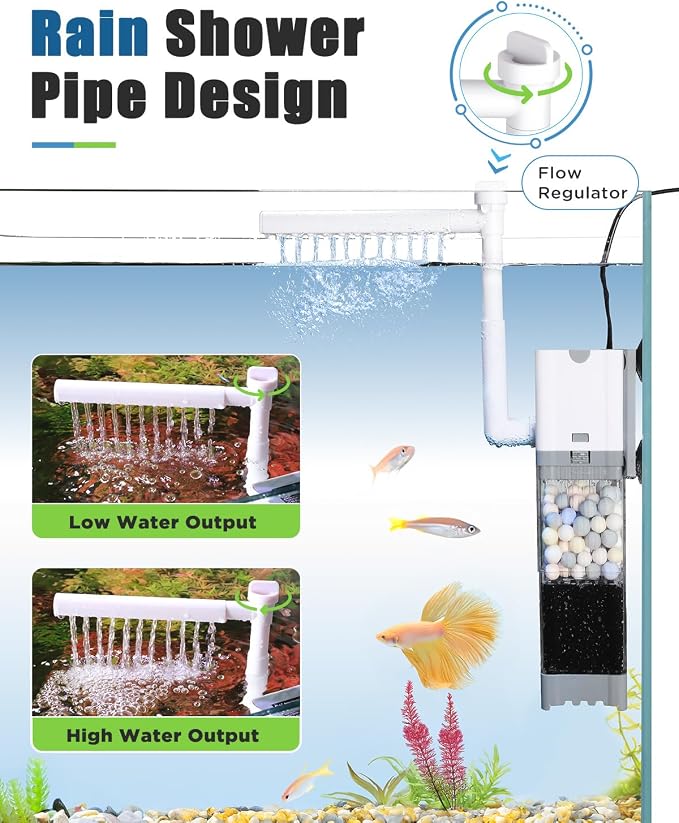 AQQA Aquarium Filter, Power Fish Tank Filter - Image 5