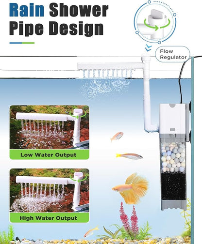 AQQA Aquarium Filter, Power Fish Tank Filter - Image 5