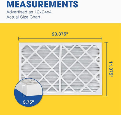 Aerostar 12x24x2 MERV 13 Pleated Air Filter, AC Furnace Air Filter, 6 Pack - Image 2