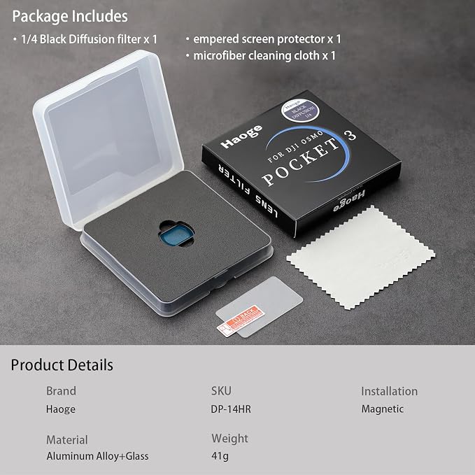 Haoge Magnetic Black Mist Filter 1/4 Effect Filter - Image 8