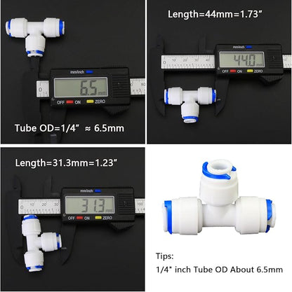 Water purifier globe valve, straight through 1/4 "FPT pipe quick collection - Image 4