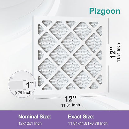12x12x1 AC Furnace Air Filter MERV 11 MPR 1000 Pleated HVAC Furnace Air - Image 2
